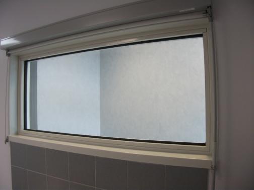 Grenoble Alpes University Hospital - France - Fixed glazed window with 12 mm lead. 