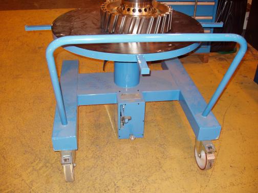 rolling cart with hydraulic elevator table 